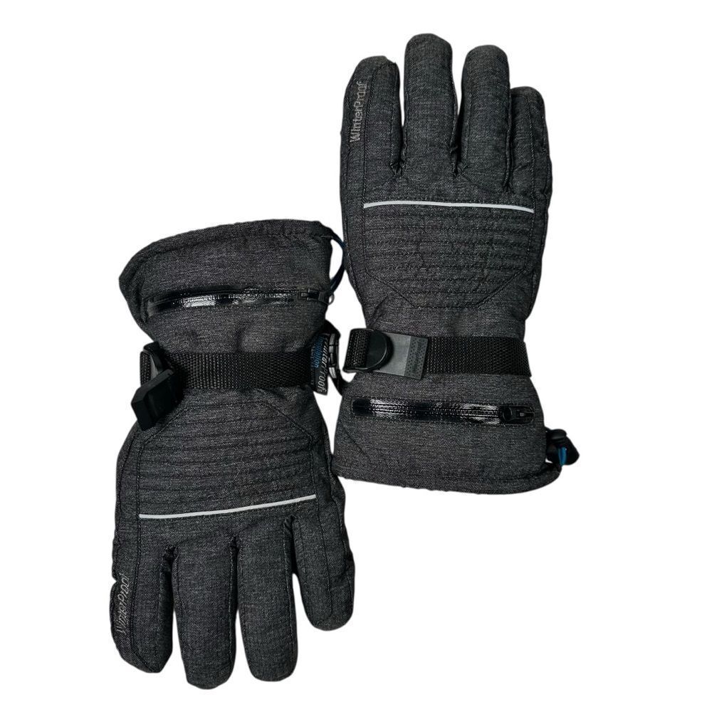 WinterProof Men’s M Ski Gloves Waterproof Insulated Winter Snowboarding Black